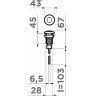 Пневматическая кнопка OMOIKIRI SW-01-AB 4996040