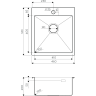 Мойка OMOIKIRI AKISAME 46-IN нерж.сталь/нержавеющая сталь 4973057
