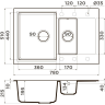 Мойка OMOIKIRI DAISEN 78-2-BE Artgranit/ваниль 4993328
